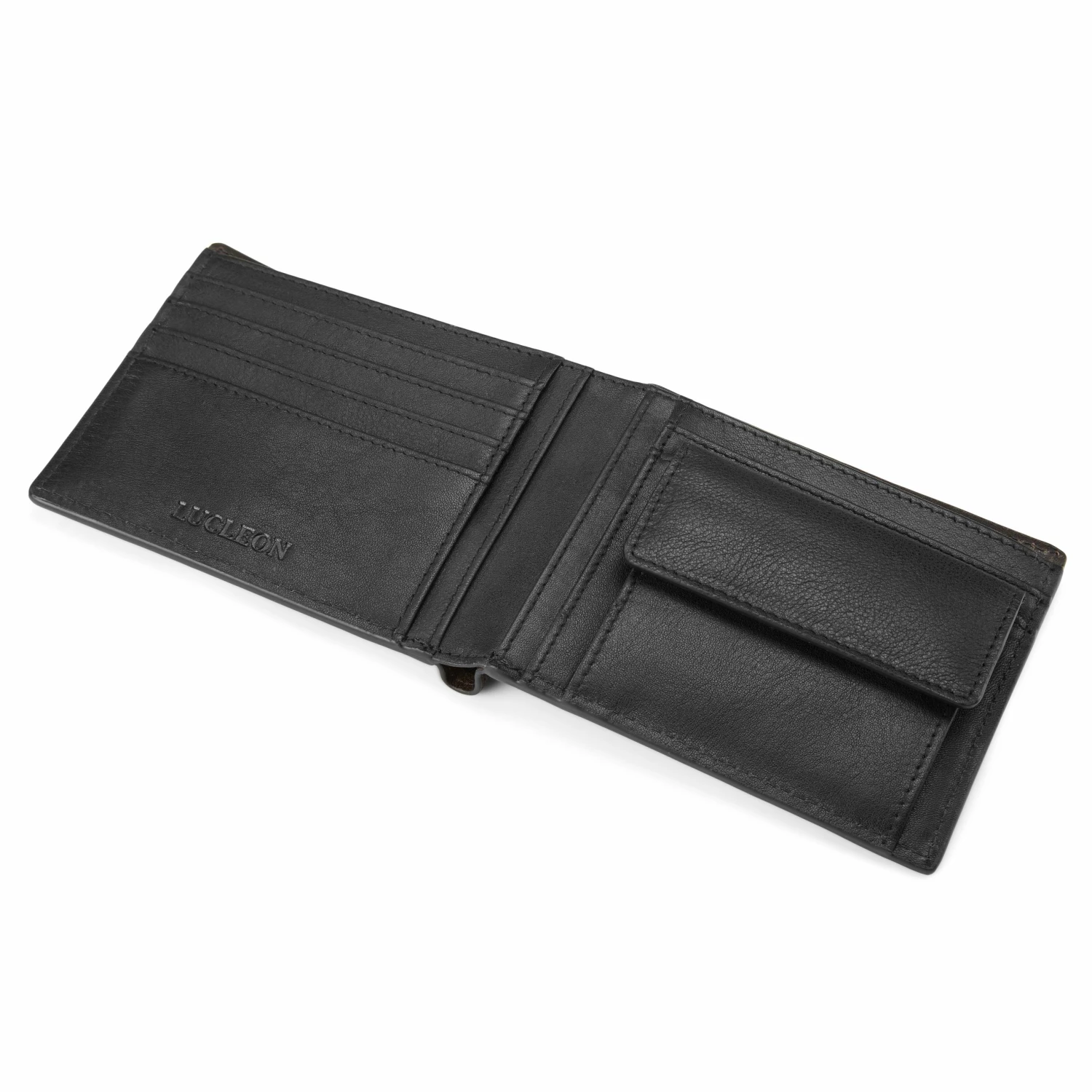 Lucleon Lincoln | Black Leather RFID-Blocking Wallet 4 Lucleon Lincoln | Black Leather RFID-Blocking Wallet - Image 4