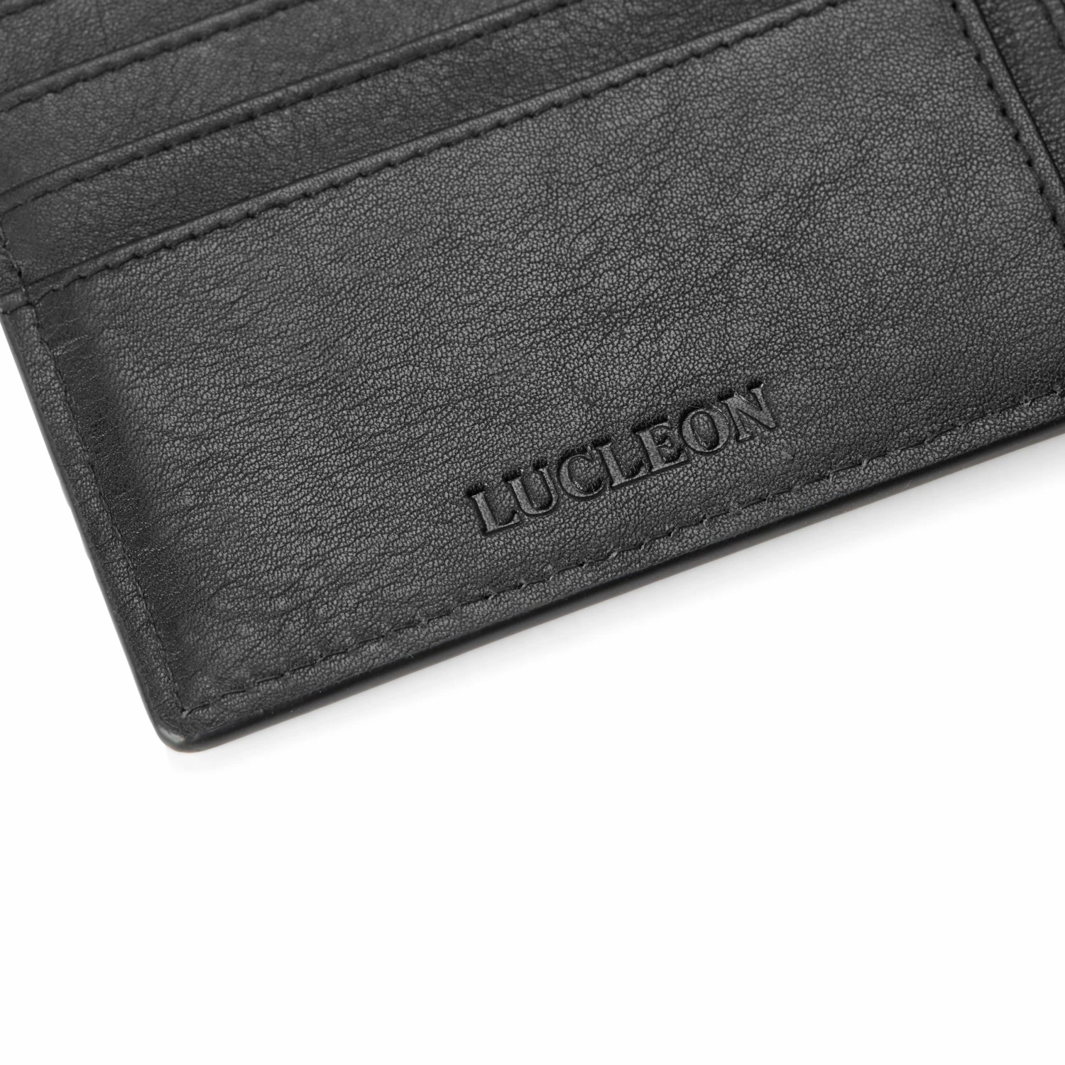 Lucleon Lincoln | Black Leather RFID-Blocking Wallet 5 Lucleon Lincoln | Black Leather RFID-Blocking Wallet - Image 5