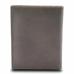 Lucleon Lincoln | Grey & Tan Leather RFID-Blocking Card Holder -MEN WALLETS store Colour collection 2 8