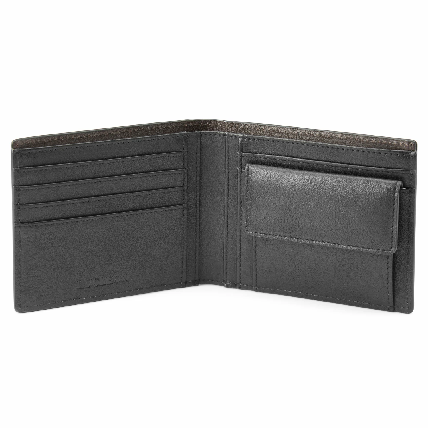 Lucleon Lincoln | Black Leather RFID-Blocking Wallet 2 Lucleon Lincoln | Black Leather RFID-Blocking Wallet - Image 2