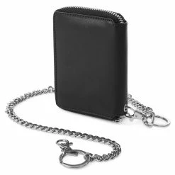 Lucleon Lincoln | Black Leather RFID Wallet -MEN WALLETS store LL Larson wallet and chains 3 2 copy scaled