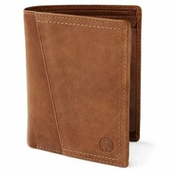 Lucleon Rustic Tan RFID Leather Wallet