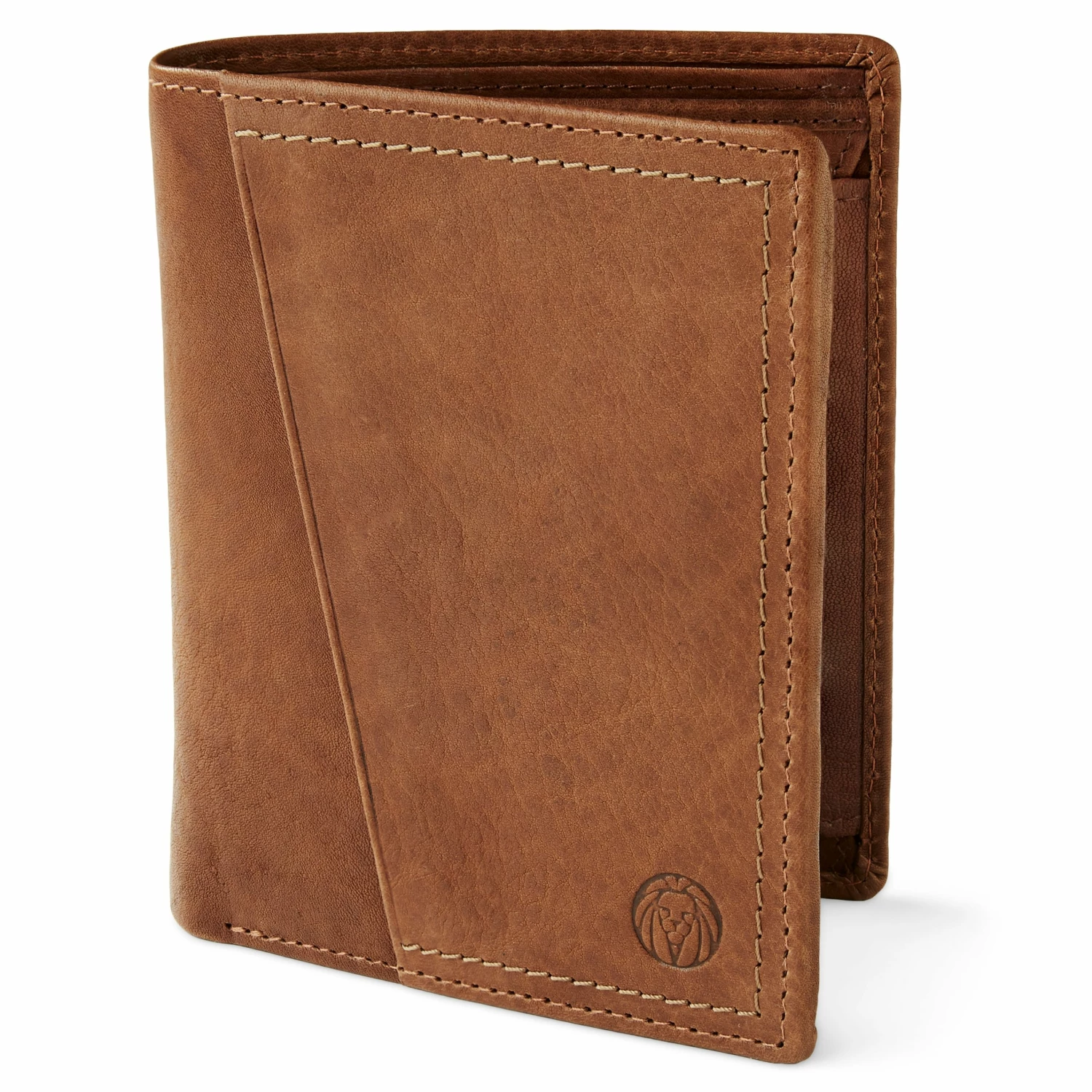 Lucleon Rustic Tan RFID Leather Wallet 1 Lucleon Rustic Tan RFID Leather Wallet