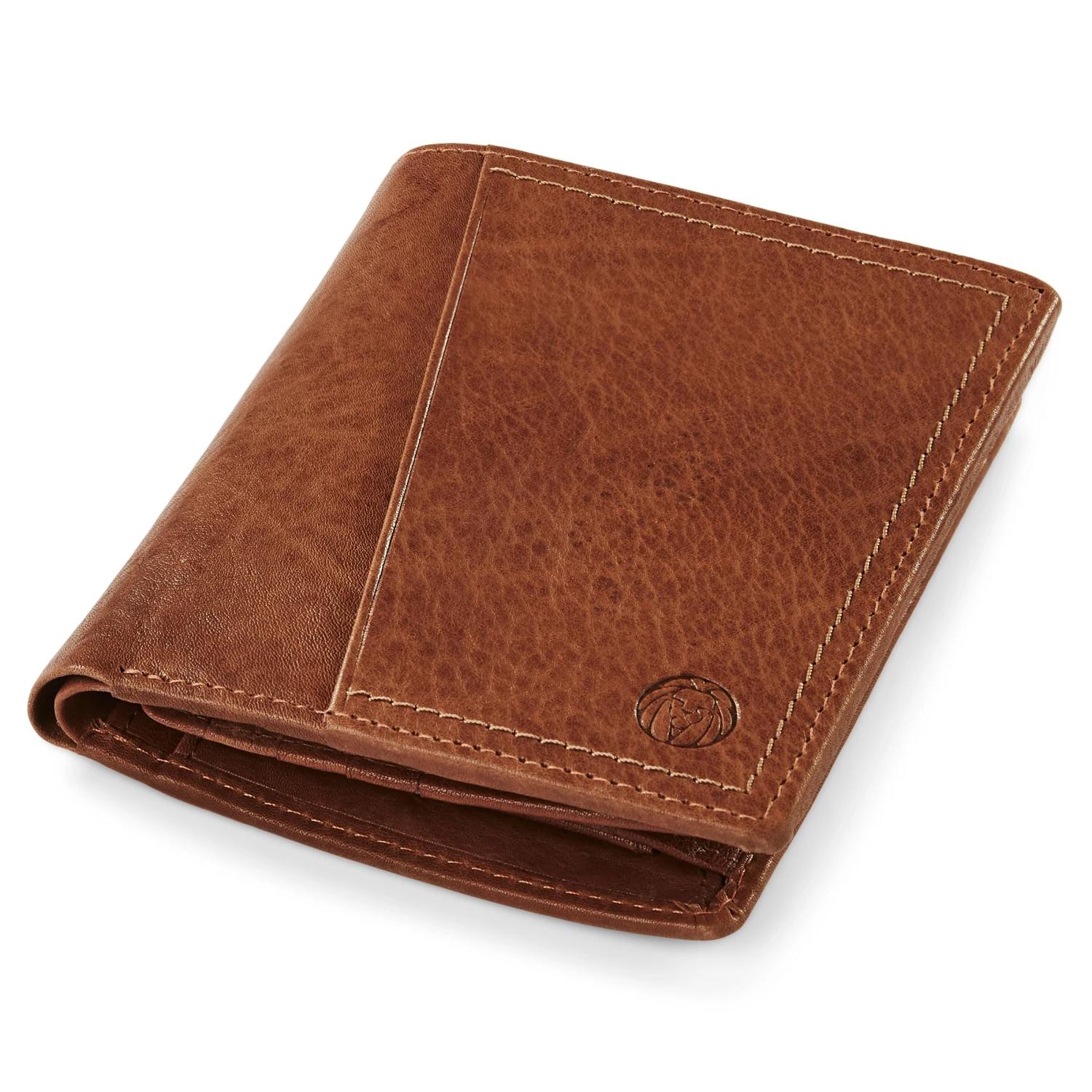 Lucleon Rustic Tan RFID Leather Wallet 6 Lucleon Rustic Tan RFID Leather Wallet - Image 6