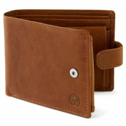 Lucleon Tan Ergonomic Leather Wallet