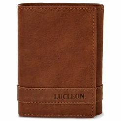 Lucleon Trifold Tan RFID Leather Wallet -MEN WALLETS store Pawas wallet 8 4 copy scaled