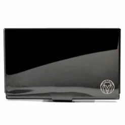 MEN WALLETS store 24 Lucleon Black Steel Cardholder