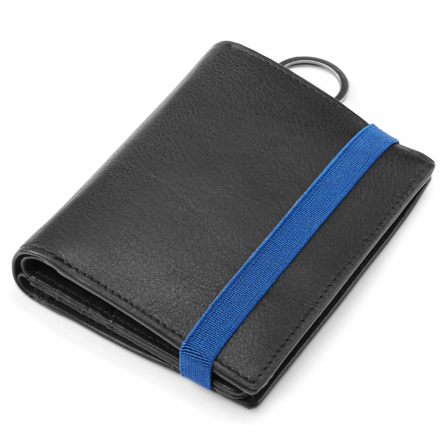 Lucleon Lincoln | Black Leather RFID-Blocking Wallet with Keyring 6 Lucleon Lincoln | Black Leather RFID-Blocking Wallet with Keyring - Image 6