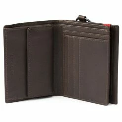 Lucleon Lincoln | Dark-Brown Leather RFID-Blocking Wallet with Keyring -MEN WALLETS store dblonnie3 1 scaled