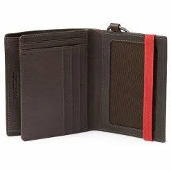 Lucleon Lincoln | Dark-Brown Leather RFID-Blocking Wallet with Keyring -MEN WALLETS store dblonnie4 1 scaled