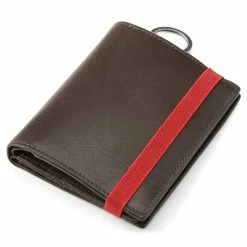 Lucleon Lincoln | Dark-Brown Leather RFID-Blocking Wallet with Keyring -MEN WALLETS store dblonnie6 1 scaled