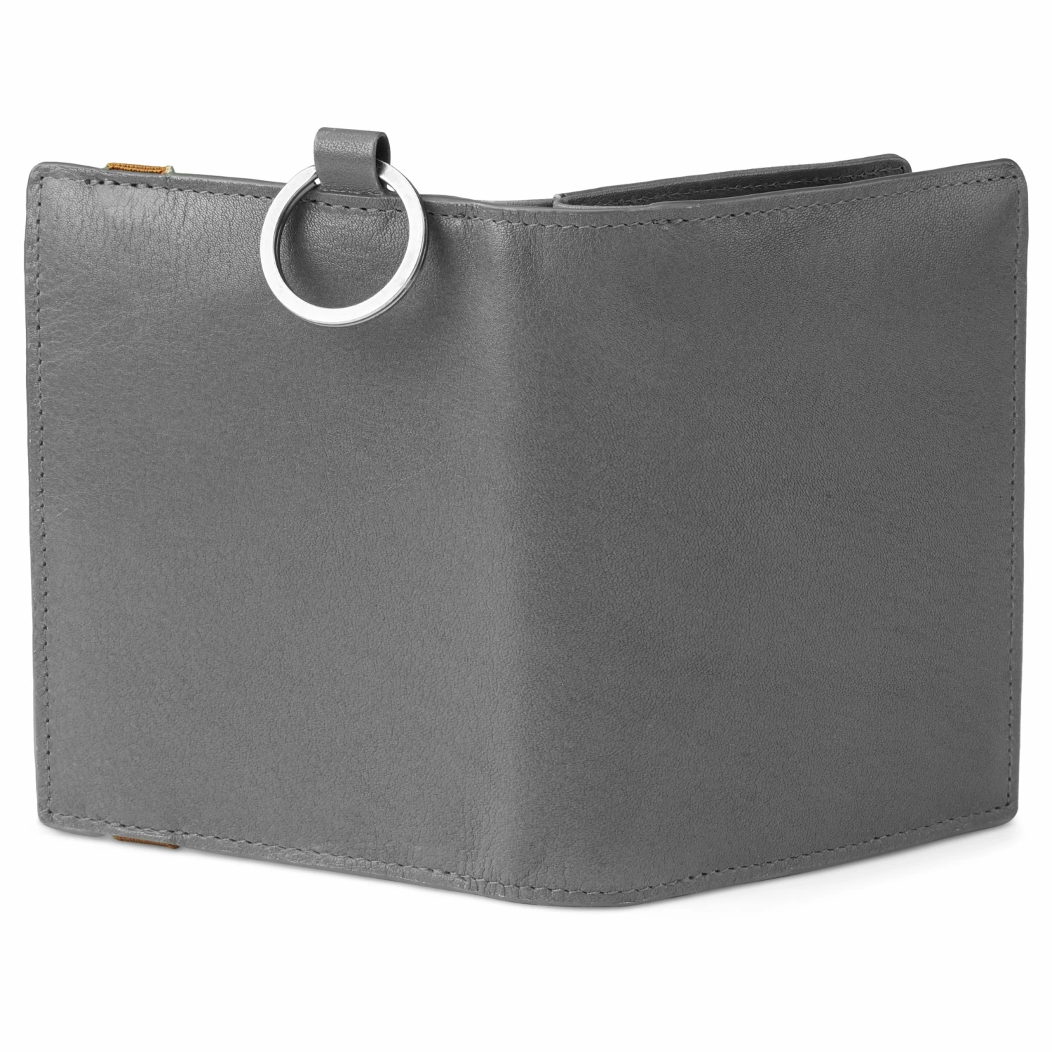 Lucleon Lincoln | Grey Leather RFID-Blocking Wallet with Keyring 6 Lucleon Lincoln | Grey Leather RFID-Blocking Wallet with Keyring - Image 6