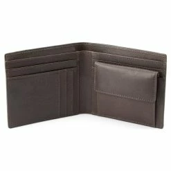 Lucleon Lincoln Black & Dark-Brown Leather RFID-Blocking Wallet & Card Holder -MEN WALLETS store linblk4 scaled