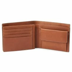Lucleon Lincoln | Grey & Tan Leather RFID-Blocking Wallet -MEN WALLETS store lindgrey6 scaled