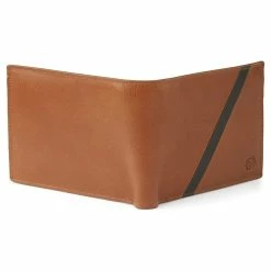 Lucleon Lincoln | Tan & Dark-Brown Leather RFID-Blocking Wallet -MEN WALLETS store lindtan4 scaled