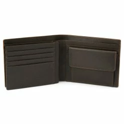 Lucleon Lincoln | Tan & Dark-Brown Leather RFID-Blocking Wallet -MEN WALLETS store lindtan5 scaled