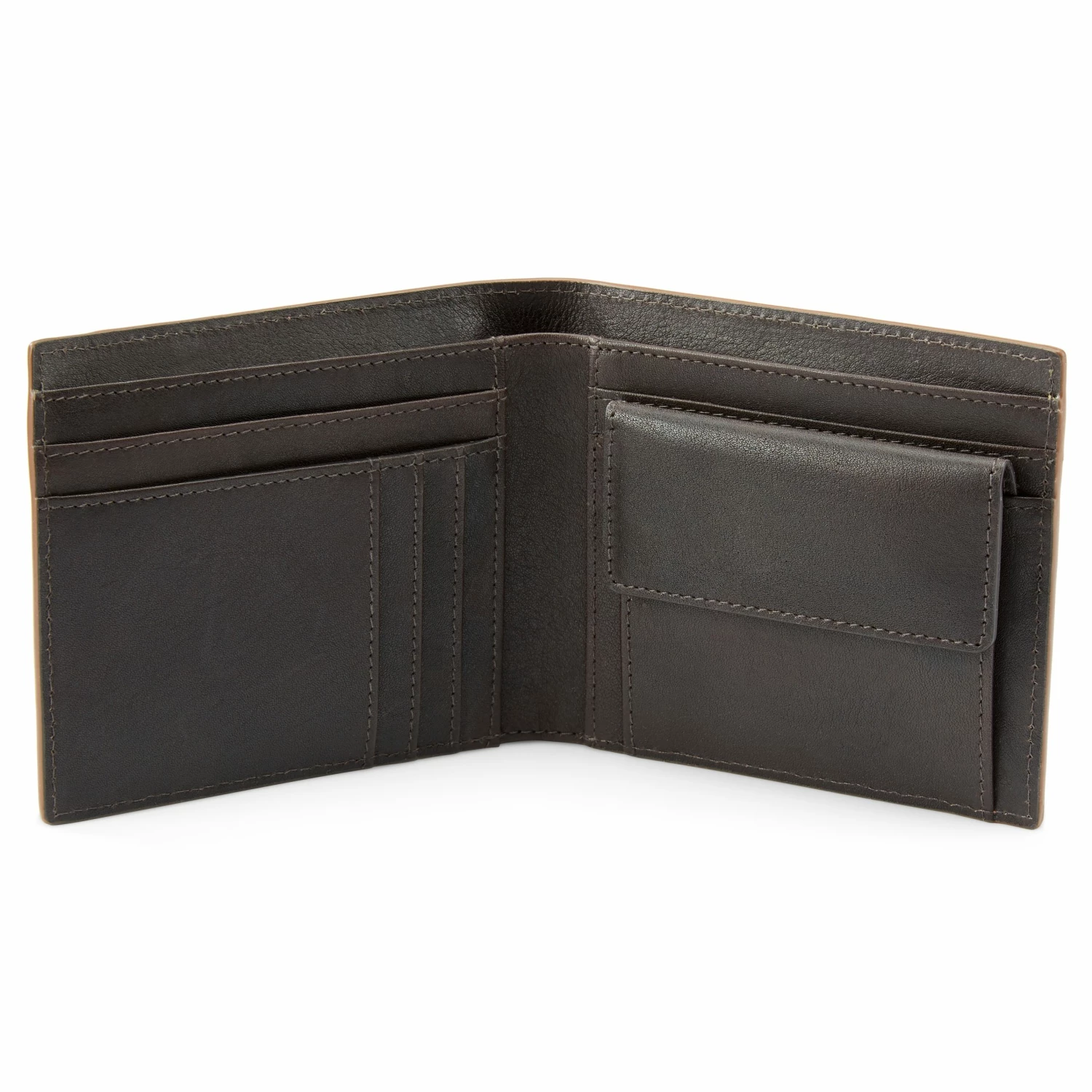 Lucleon Lincoln Tan & Dark-Brown Leather RFID-Blocking Wallet & Card Holder 5 Lucleon Lincoln Tan & Dark-Brown Leather RFID-Blocking Wallet & Card Holder - Image 5