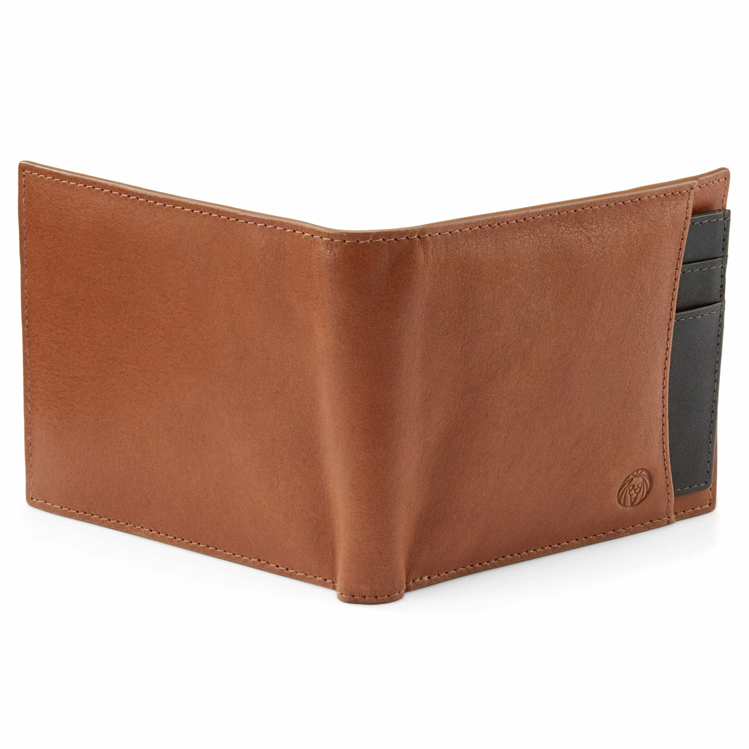 Lucleon Lincoln Tan & Dark-Brown Leather RFID-Blocking Wallet & Card Holder 6 Lucleon Lincoln Tan & Dark-Brown Leather RFID-Blocking Wallet & Card Holder - Image 6
