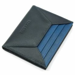 Lucleon Lincoln | Black & Blue Leather RFID-Blocking Card Holder 11 Lucleon Lincoln | Black & Blue Leather RFID-Blocking Card Holder -MEN WALLETS store lorenblk6 scaled