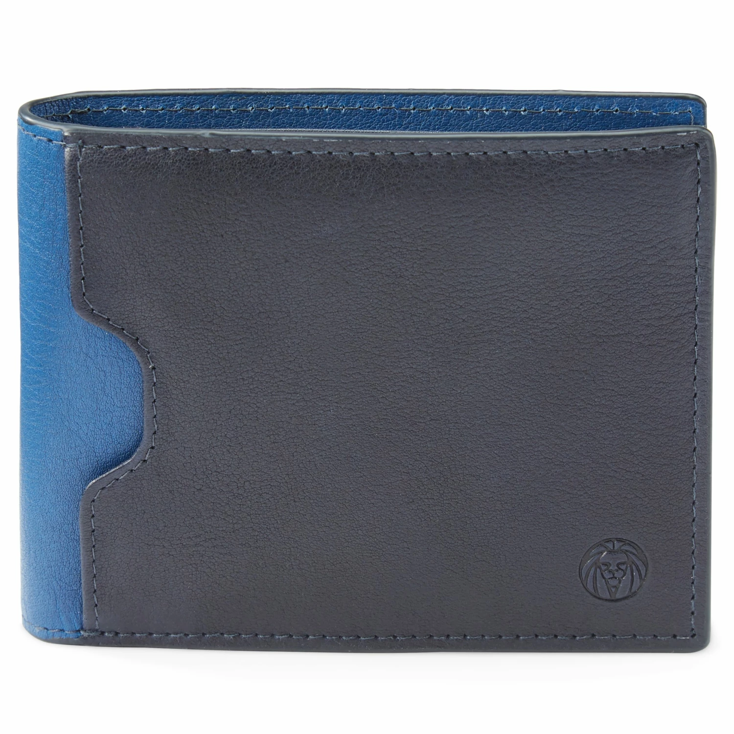 Lucleon Lincoln | Navy Leather RFID-Blocking Wallet 2 Lucleon Lincoln | Navy Leather RFID-Blocking Wallet - Image 2