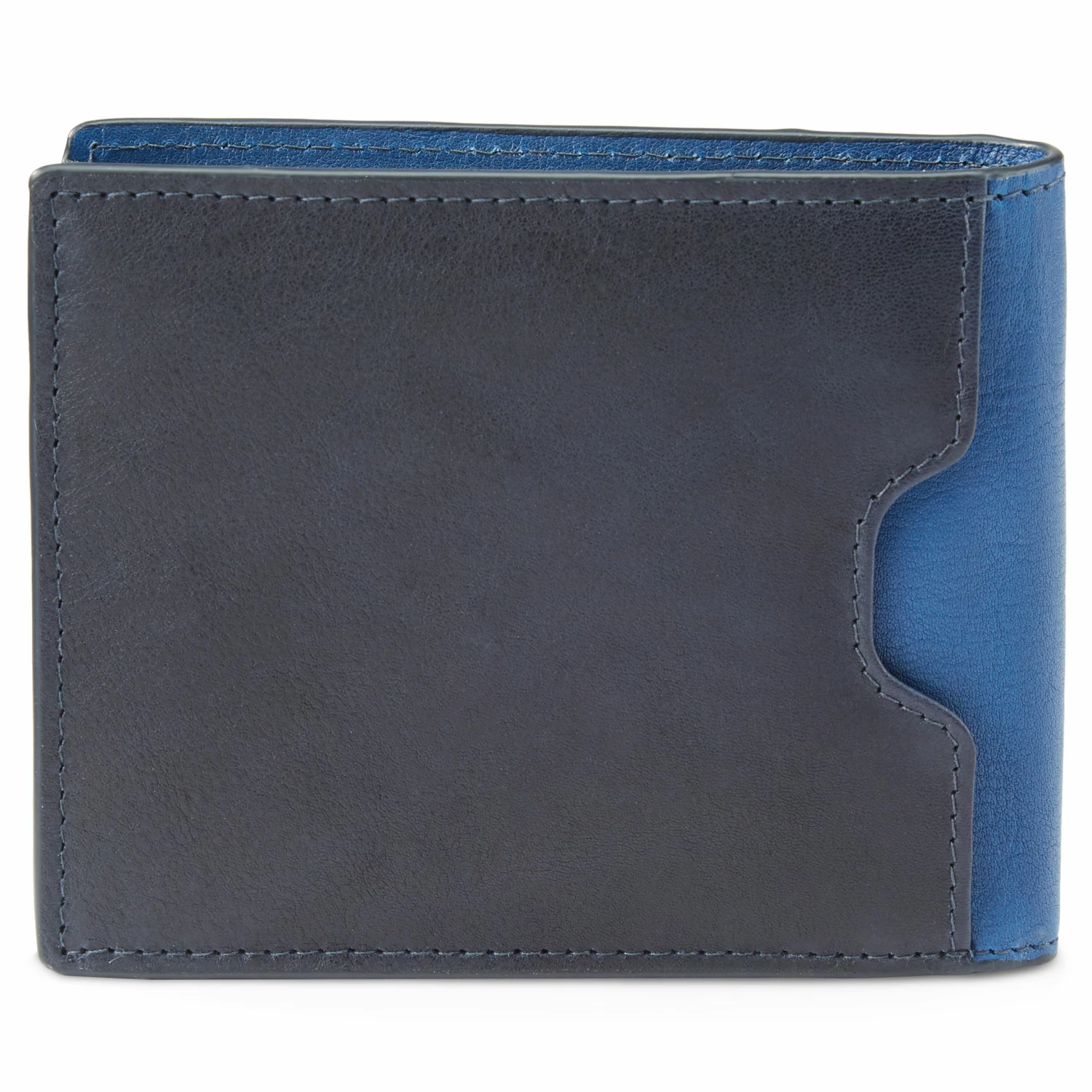 Lucleon Lincoln | Navy Leather RFID-Blocking Wallet 3 Lucleon Lincoln | Navy Leather RFID-Blocking Wallet - Image 3