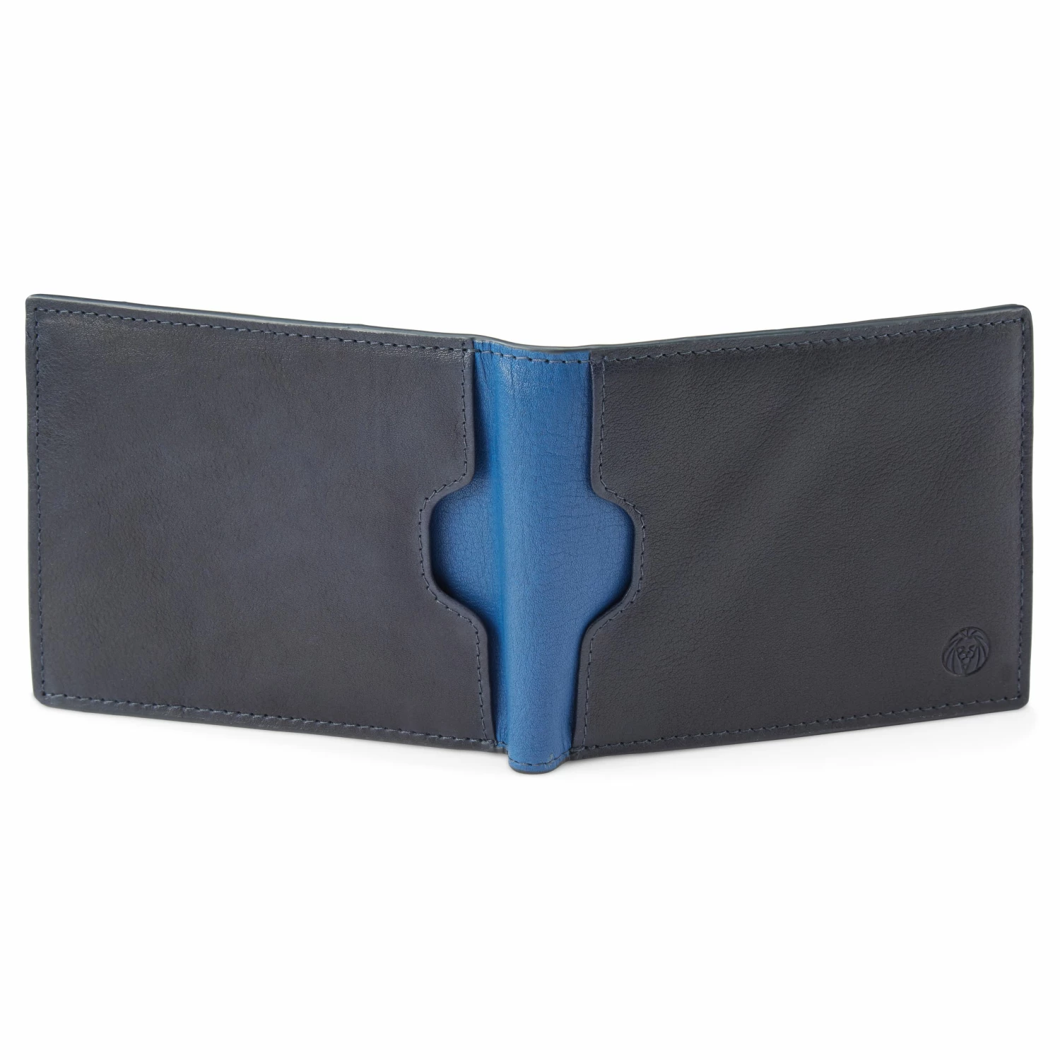 Lucleon Lincoln | Navy Leather RFID-Blocking Wallet 5 Lucleon Lincoln | Navy Leather RFID-Blocking Wallet - Image 5