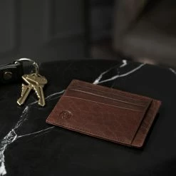 Lucleon Montreal | Tan RFID Leather Card Holder -MEN WALLETS store rst megashoot wall 1 14037 scaled