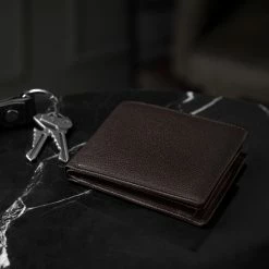 Lucleon Dark-Brown Leather RFID-Blocking Wallet -MEN WALLETS store rst megashoot wall 1 18919 scaled