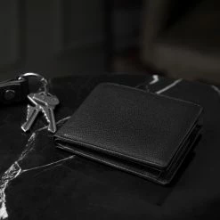Lucleon Black Leather RFID-Blocking Wallet -MEN WALLETS store rst megashoot wall 1 18921 scaled