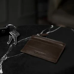 Lucleon Brown Leather Multi Zip Card Holder With RFID Blocker -MEN WALLETS store rst megashoot wall 1 9070 scaled