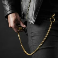 Collin Rowe Gold-Tone Wallet Chain -MEN WALLETS store rst megashoot wallet 18753 2 1 scaled