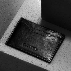 Lucleon Black Leather Card Holder With RFID Blocker 11 Lucleon Black Leather Card Holder With RFID Blocker -MEN WALLETS store rst mpvd vday21 ig 9281 5 scaled
