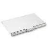 Lucleon Silver-Tone Stainless Steel Card Holder