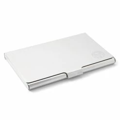 Lucleon Silver-Tone Stainless Steel Card Holder