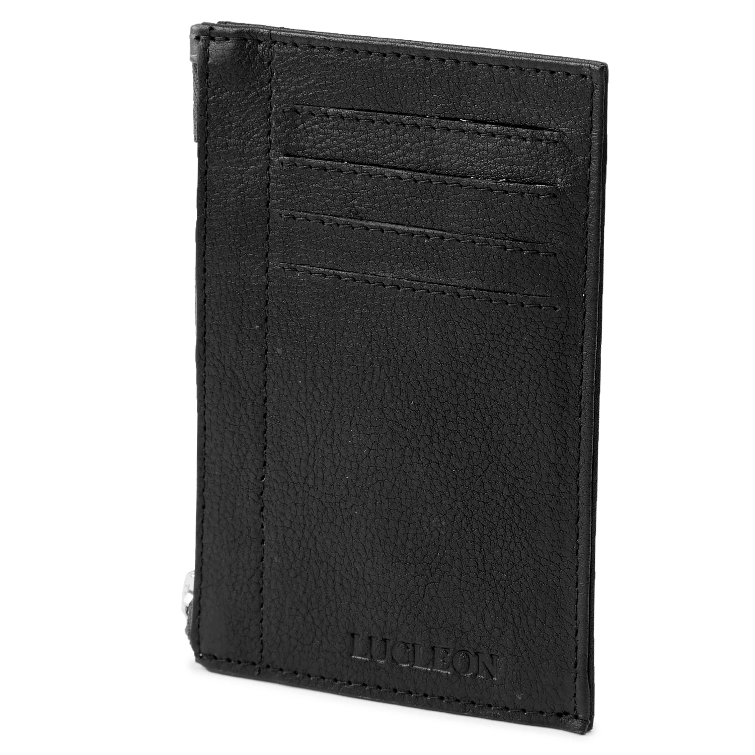 Lucleon Larry | Black Leather RFID Card Holder 2 Lucleon Larry | Black Leather RFID Card Holder - Image 2