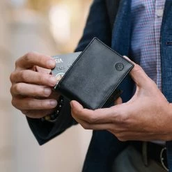 Lucleon Black Leather Wallet -MEN WALLETS store trendhim september 2020 set 1 wallet 1 1 scaled